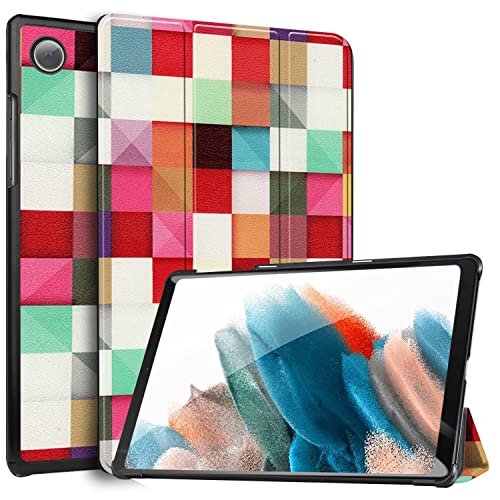 Image of Robustrion Smart Trifold Hard Back Flip Stand Case Cover for Samsung Galaxy Tab A8 10.5 inch [SM-X200 /X205 /X207] 2022 - Diamond