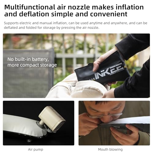 Image of INKEE Inflatable LED Tube Light GCA20U,20W USB BI-Color Temperature Tube Lights with 2700K,4000K,5600K and 6500K 320 Full-Spectrum Lamp Beads CRI 95+ Photography Light Stick