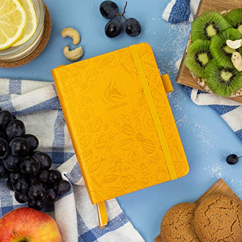 Clever Fox Food Journal Pocket Size – Daily Food Diary, Meal Tracker & Planner For Purse, Calorie And Nutrition Log, For Sticking To A Healthy Diet & Achieving Weight Loss Goals, 4.0X5.5 Amber Yellow #TOP6