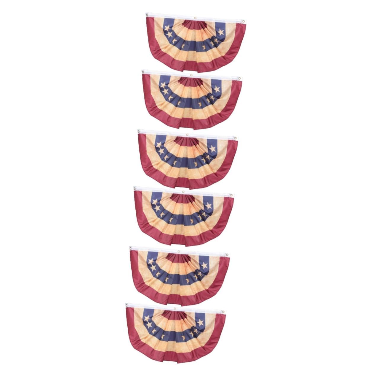Drapeaux de jardin pliés éventail extérieur et fanions de fête
