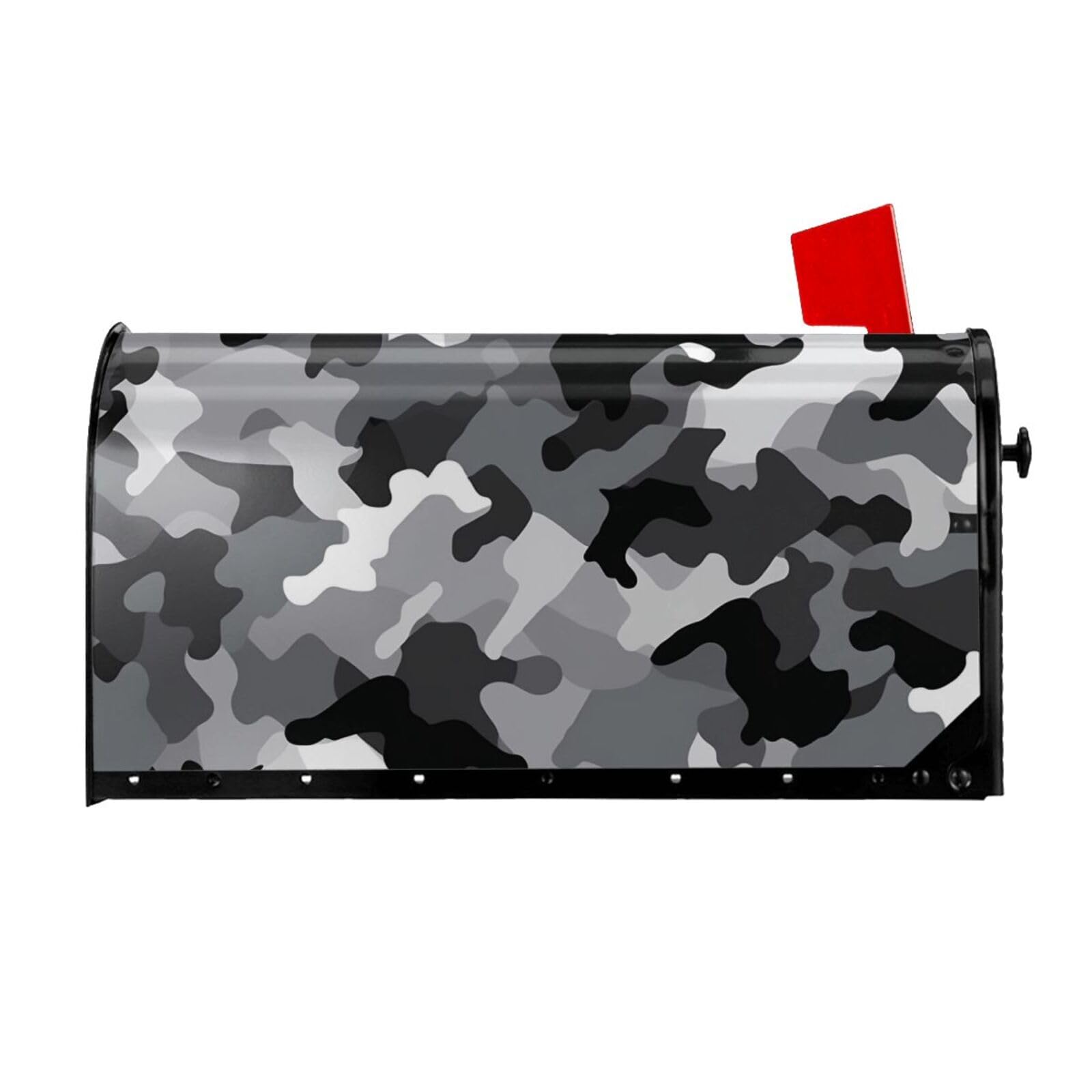 Housse de boîte aux lettres motif camouflage pour décorer la cour d'une maison de campagne
