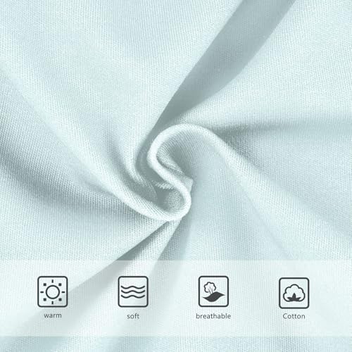 Joisal Light Cyan Aqua Little Girl Panties Toddler Underwear Floral Cotton Personalized Briefs Kids Undies 2t3