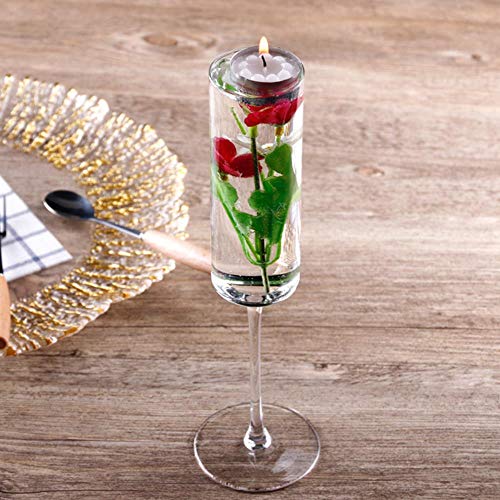 Flautas de champán de cristal transparente para brindar en tu boda 5