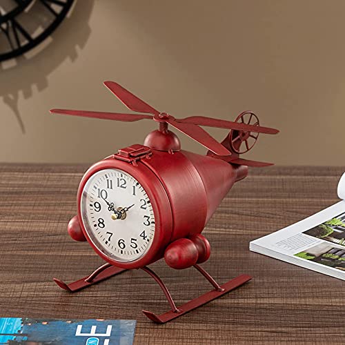 Reloj de sobremesa retro silencioso para mesita de noche 5