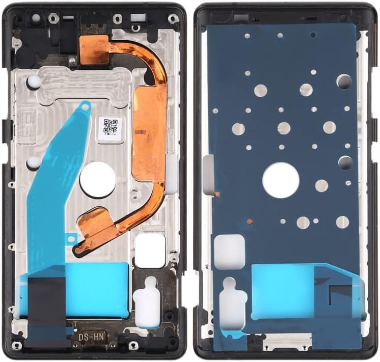 Front Housing LCD Frame Bezel Plate for Nokia 8 Sirocco (Black)