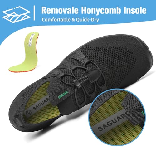 Image of Mishansha Water Shoes for Women Men, Quick-Dry Barefoot Swim Shoes with Drainage Holes, Lightweight Aqua Shoe for Beach Pool River Boating Yoga Walking