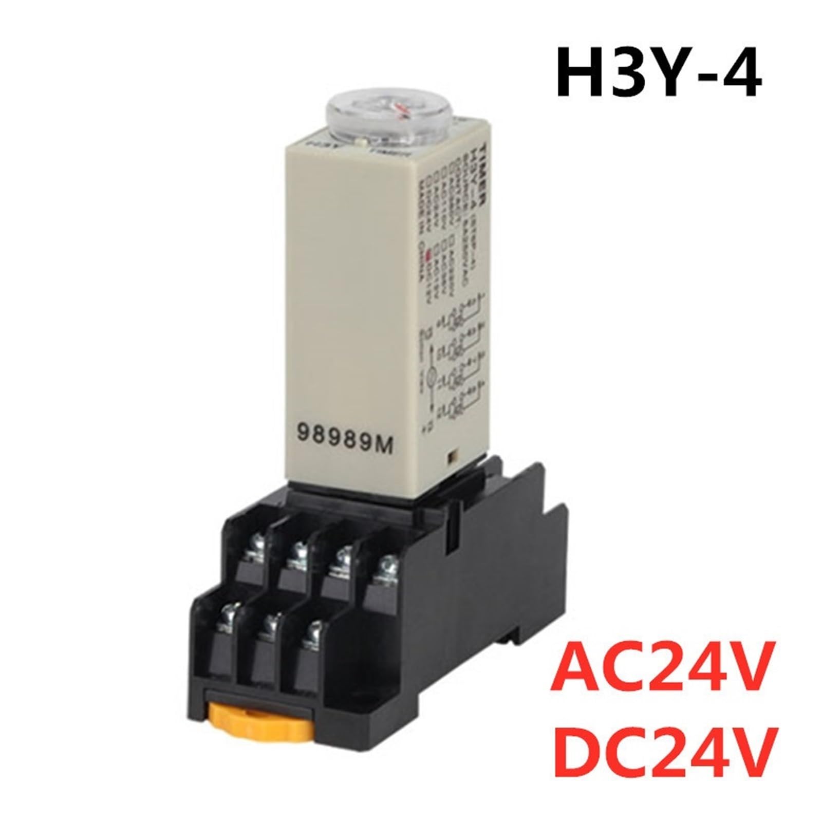 1PC DC 24V 0-30S H3Y-4 Manopola rotante ritardo accensione timer relè temporizzato 14 pin con base PYF14A