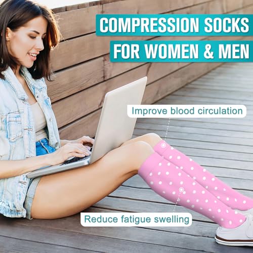 Image of Copper Compression Socks for Women & Men (6 pairs) - Best Support for Nurses, Running, Hiking, Recovery
