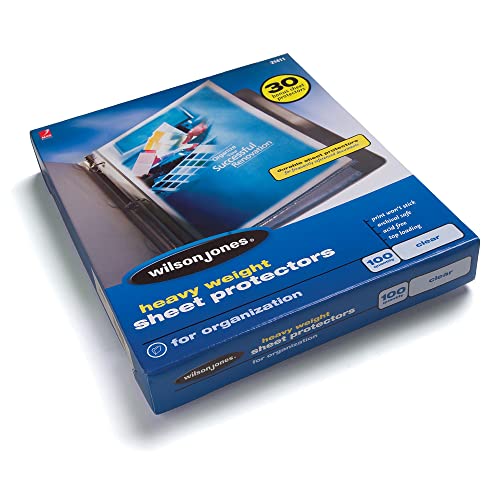 Wilson Jones® Top-Loading Sheet Protectors,...