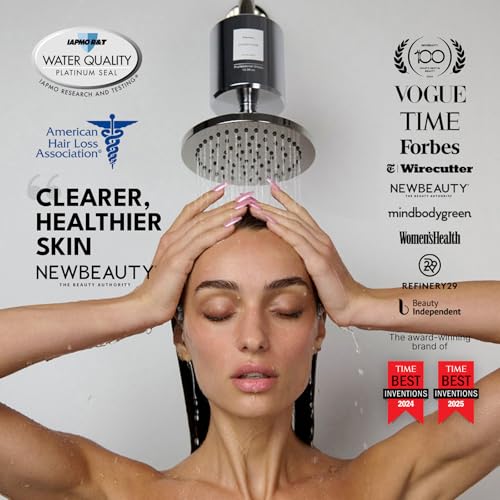 Image of Filterbaby All-Metal Shower Filter Pro - IAPMO Certified to NSF 177 Standard | Doctor Developed, Reduces up to 99% Chlorine /Chloramine /Lead /Certain Heavy Metals,Great Water Pressure,Long Lasting,Chrome