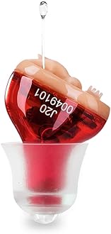 Hearing Aid for Seniors Adults Noise-Cancelling - Hearing Amplifier Invisible Sound Amplifier Digital Hearing Enhancement Devices Hearing Aid Cleaning Tools Included (Red)