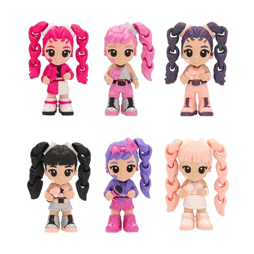 K-POP IDOL PALZ 3D Pack de 3 : Yura, Nari, Yuni Figurines de Collection Hautement articulées avec Cheveux interchangeables Jouet pour Enfants à partir de 3 Ans – vue 9