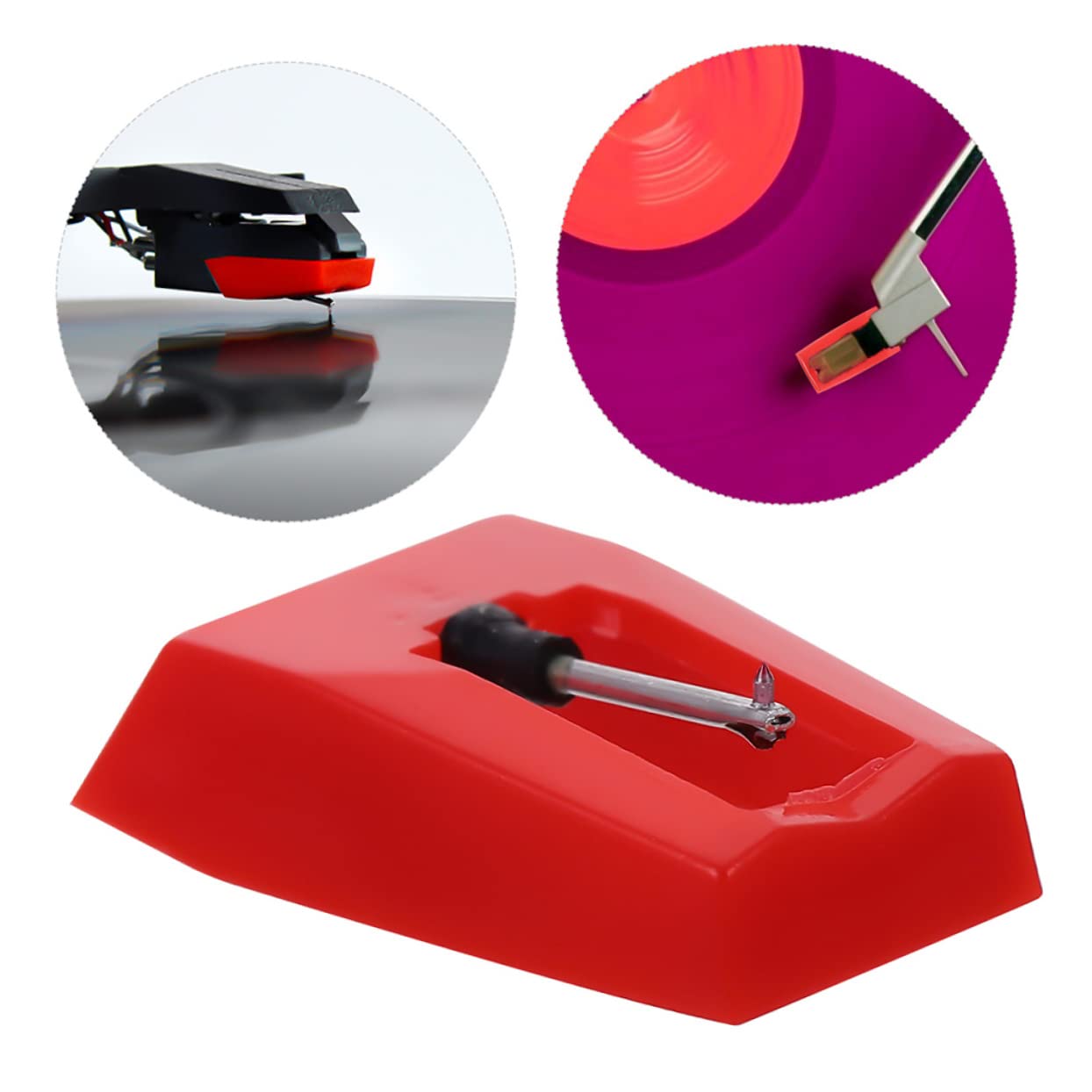 Toyvian 20pezzi Puntine Di Ricambio Per Giradischi Stylus Per Fonografi Con Eccellenti Prestazioni Sonore e Tracciamento Accessori Per Riproduzione Vinile