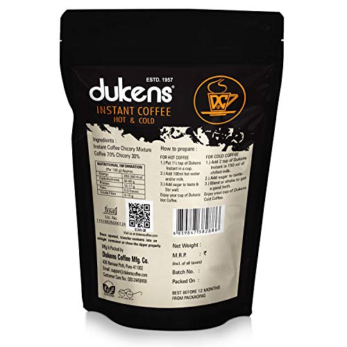Image of Dukens Instant Coffee Powder - 200gm Pack of 1 DUKICP200