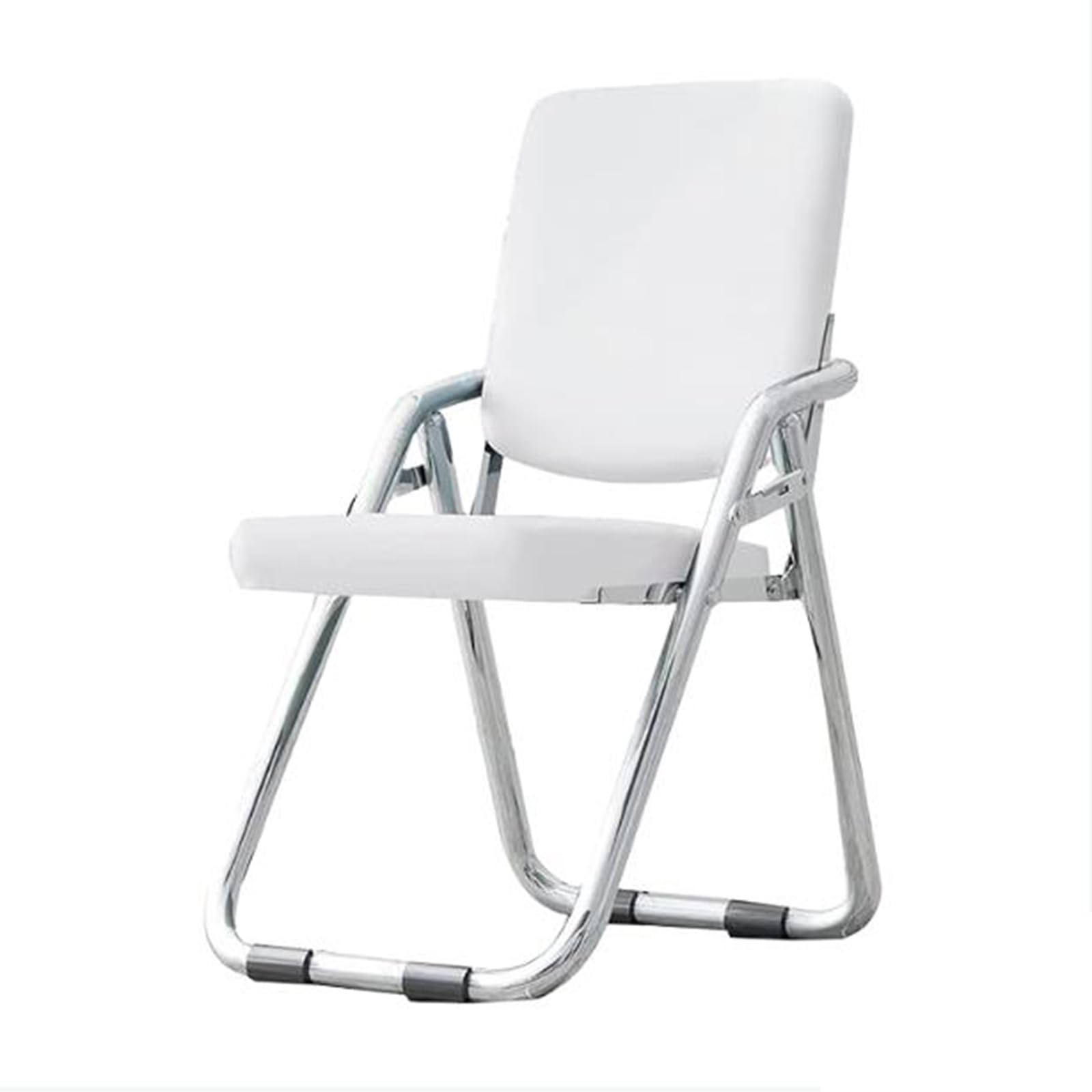Chaise pliante rembourrée et robuste en cuir avec dossier ergonomique JATIBOSH