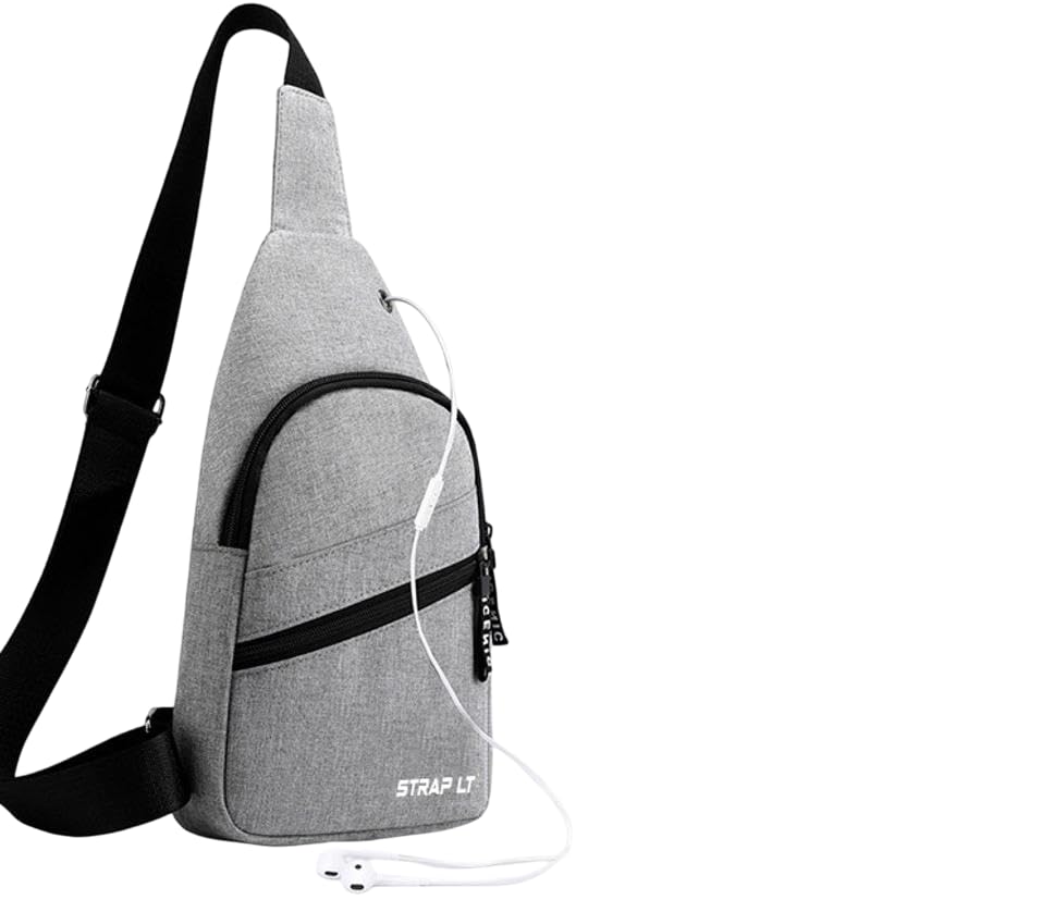 straplt Fabric Formal Shoulder Bag for Men & Women (Grey)-picture-31