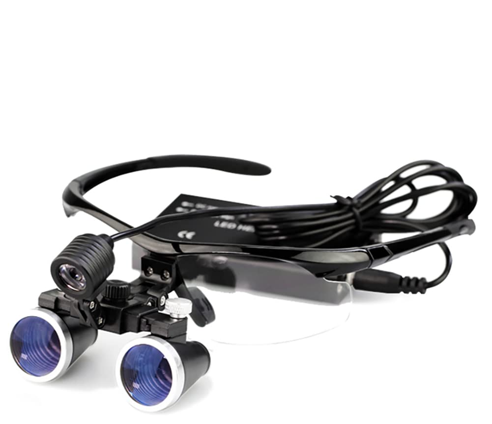 Dental Loupes 2.5X 3.5X Binocolo Medico Lenti d'Ingrandimento Lupa Chirurgica Testa