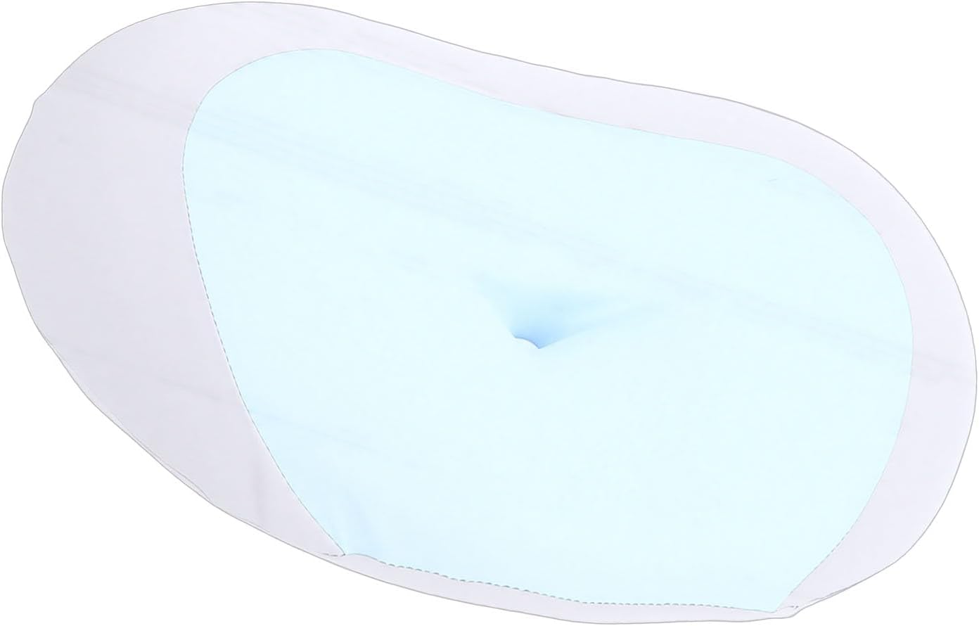 Cervical Pillow, Memory Foam Travel Pillow, Ergonomic Contour Neck Support with Removable Pillowcase, Ideal for Side, Back & Stomach Sleepers (Blue)