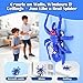 Wall Climbing Spider Remote Control Toy, RC Creepy Crawly Spider with LED Red Eyes, Climbs Walls & Ceilings, Fast Moving Prank Toy for Kids 3+, Indoor Halloween Christmas Birthday Gift (Purple)