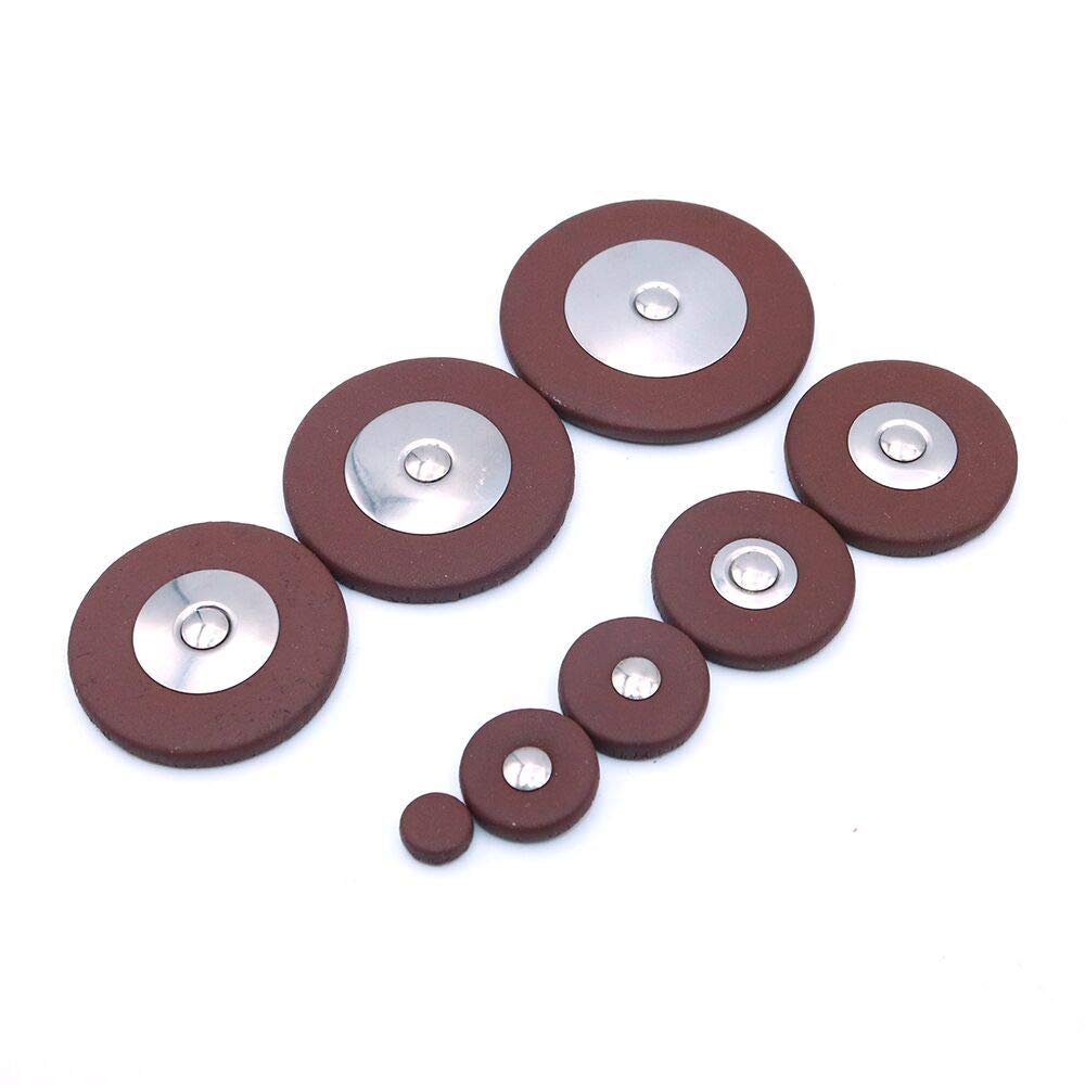 Alnicov Lot de 25 coussinets de rechange en cuir pour saxophone alto