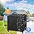 Neween 4ft Firewood Log Rack Cover, Waterproof Weatherproof Oxford Indoor Outdoor Firewood Cover Weather Resistant Fire Wood Storage Holder Cover with Openable Front Flap and Hook Loop Tape, Black