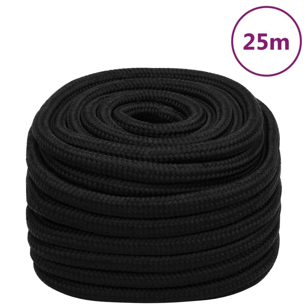 Arbeitsseil Schwarz 20mm x 25m Polyester Allzweckseil