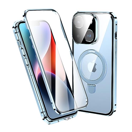 Coque iPhone 14 Plus bleu anti-rayure protège objectif et écran cassé