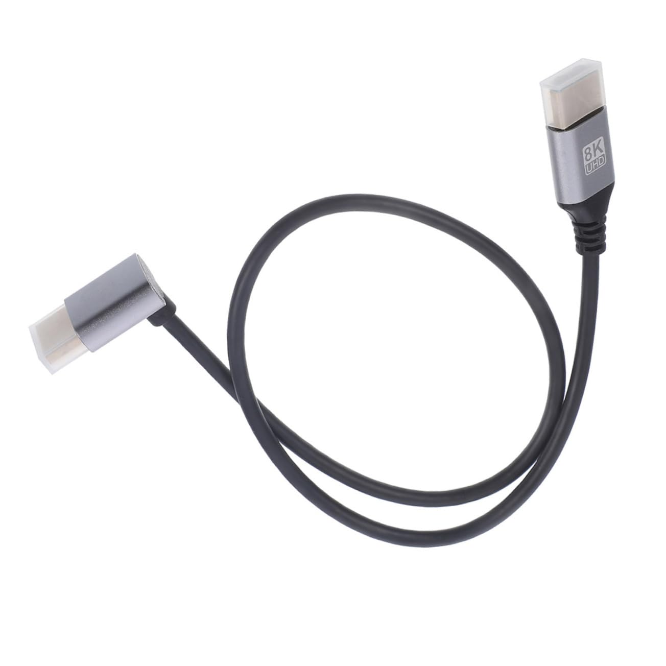 Toyvian Male to Male Video Cable Angled Connector for Tight Spaces for Tvs Monitors and Gaming Consoles Flexible Easy Installation