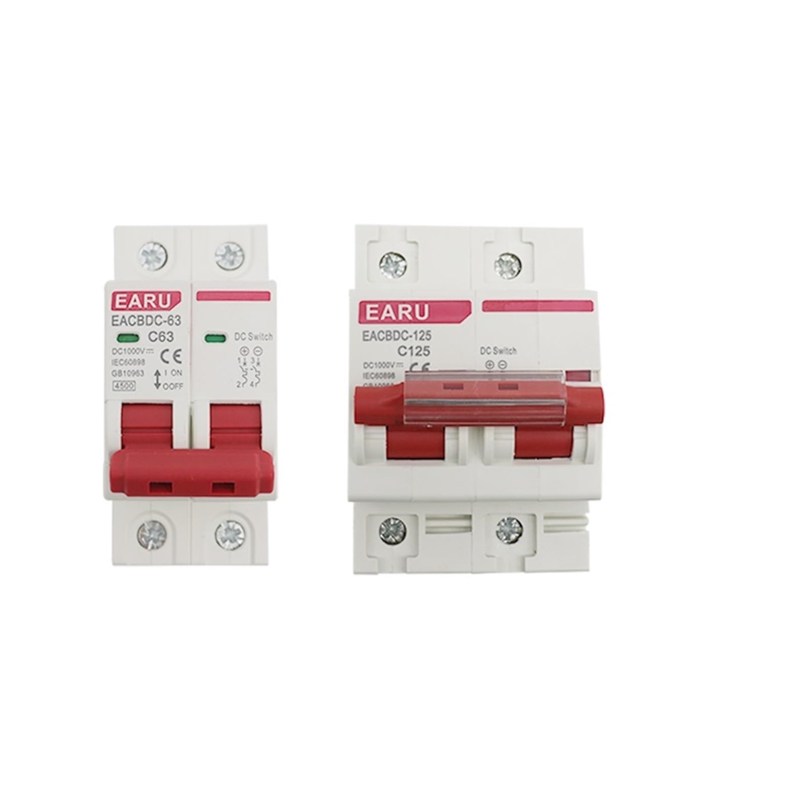 Interruptor solar 80A DC1000V 2P con protección avanzada contra sobrecargas eléctricas