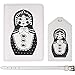 Azeeda 'Poupée Russe Matryoshka' Couverture de Passeport et étiquette (PA00004663)