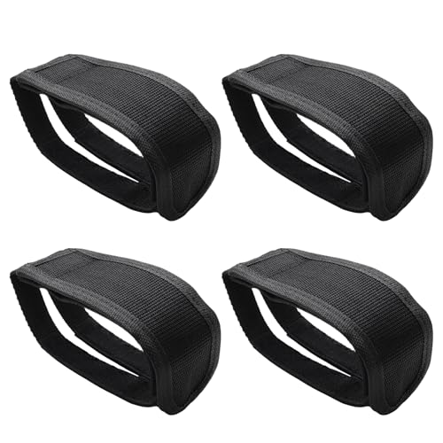JAKOUE 2 Pairs Black Bike Pedal Straps for Fixed Gear