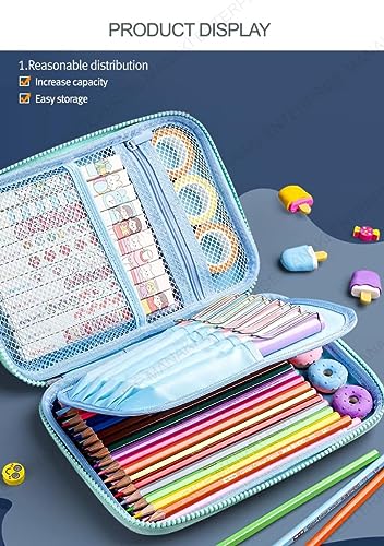 Image of Cartoon Theme Pencil Case - 3D EVA Pencil Case Pouch, Multipurpose Zipper Pencil Case for Kids, Pen and Pencil Bag for School Kids, Girls, Stationery Storage Box (Dear Big Pouch)