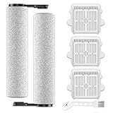Ytaland Accessoires de rechange pour aspirateur eau et poussire Roborock F25 / F25 ACE / F25 RT / F25 LT / F25 ALT, 2 rouleaux de brosse + 3 filtres