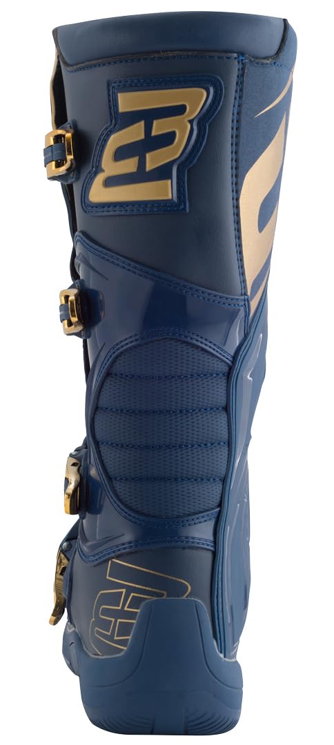 Bogotto MX-5 Bottes de motocross, bleu/or, 43