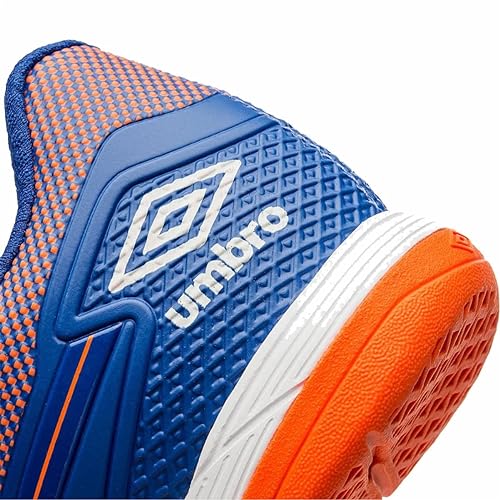 Chuteira Umbro Futsal Pro 5 Bump Club Laranja e Azul - Masculina - 39 - Laranja