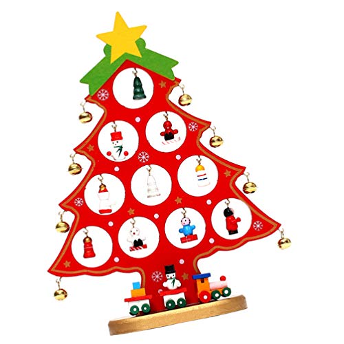 Décorations de Noël en bois RLKHXBS pour centre de table de bureau et maison