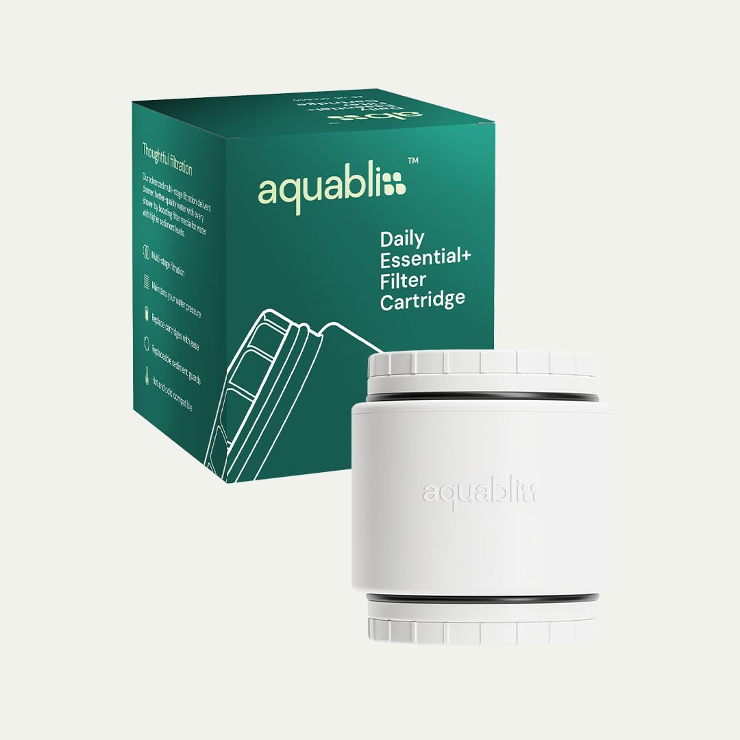 AquaBliss Cartucho de repuesto para filtro de ducha HD multietapa, 48 veces más potencia de desintoxicación. Adiós a la picazón, la rotura y la opacidad. Reduce el óxido, los productos químicos, el