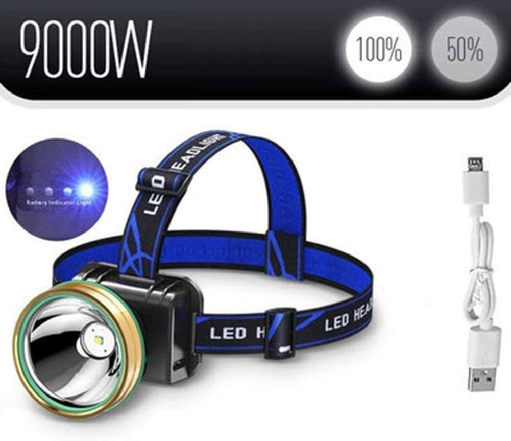 Latarka czołowa, najjaśniejszy reflektor roboczy LED, ładowana przez USB wodoodporna latarka światło robocze, oświetlenie czołowe na kemping, wędrówki, na zewnątrz, najlepsze prezenty
