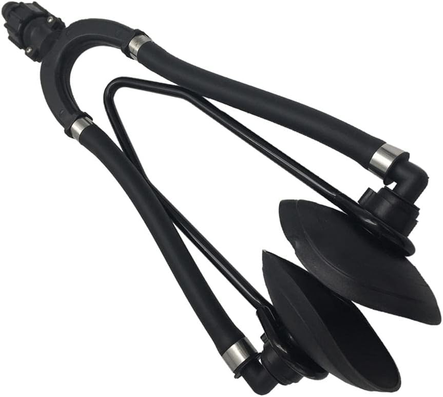 Baosity Outboard Boat Dual Water Feed Motor Flusher Round