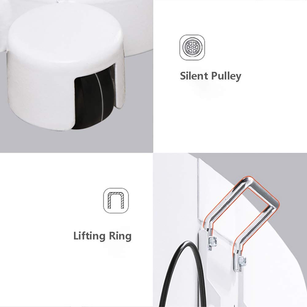 Podium Mobile Pliable à Hauteur réglable avec Cadre en Acier pour Discours Scolaire, Entreprise, Restaurant, Mariage (Couleur : Blanc, Taille : 110 x 40 x 70 cm)