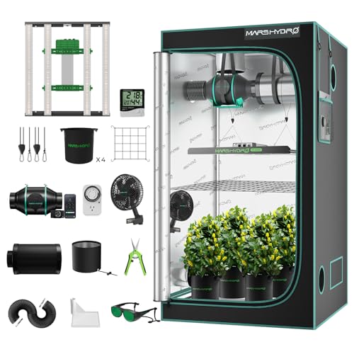 Mars Hydro Smart Growzelt Komplettset,FC-E3000 App Fernbedienung Dimmbar Light,100X100X180cm 1680D Hohe Reflektivität Mylar Grow Box Komplettset,4\" intelligente App-Steuerung Belüftungssat Mars Hydro Smart Growzelt Komplettset,FC-E3000 App Fernbedienung Dimmbar Light,100X100X180cm 1680D Hohe Reflektivität Mylar Grow Box Komplettset,4\" intelligente App-Steuerung Belüftungssat