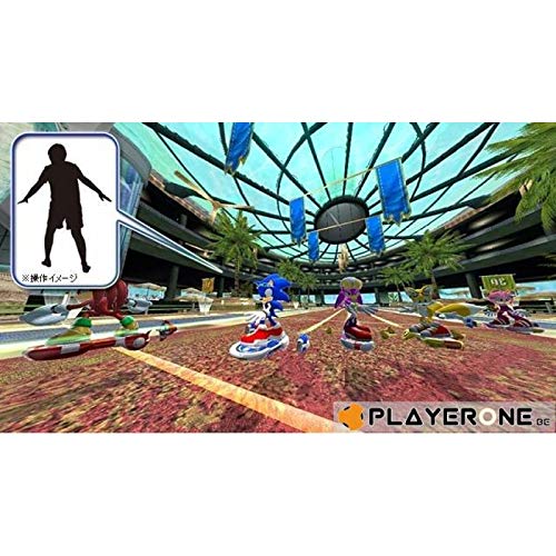Sonic Free Riders jeu Kinect Xbox 360 course de hoverboard
