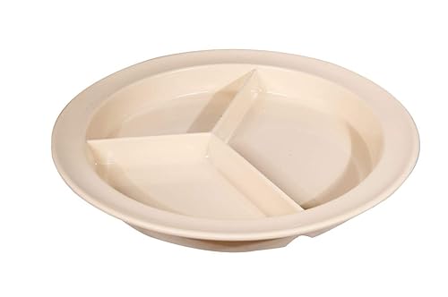 Placa de melamina de tres secciones - 9 pulgadas de diámetro