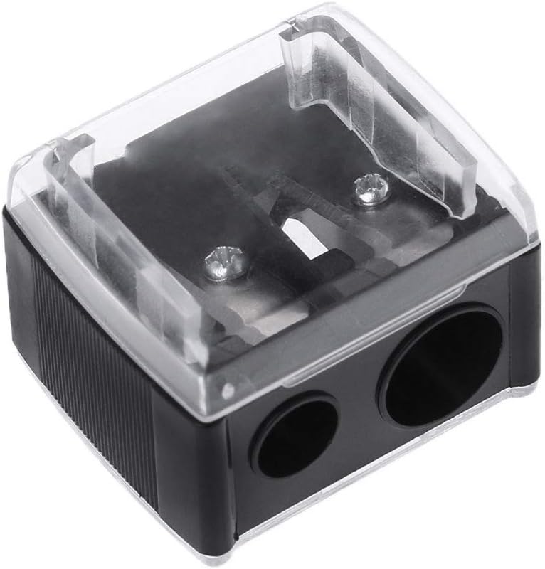 2 Holes Cosmetic Pencil Sharpener for Eyebrow Lip Liner Pen Tool