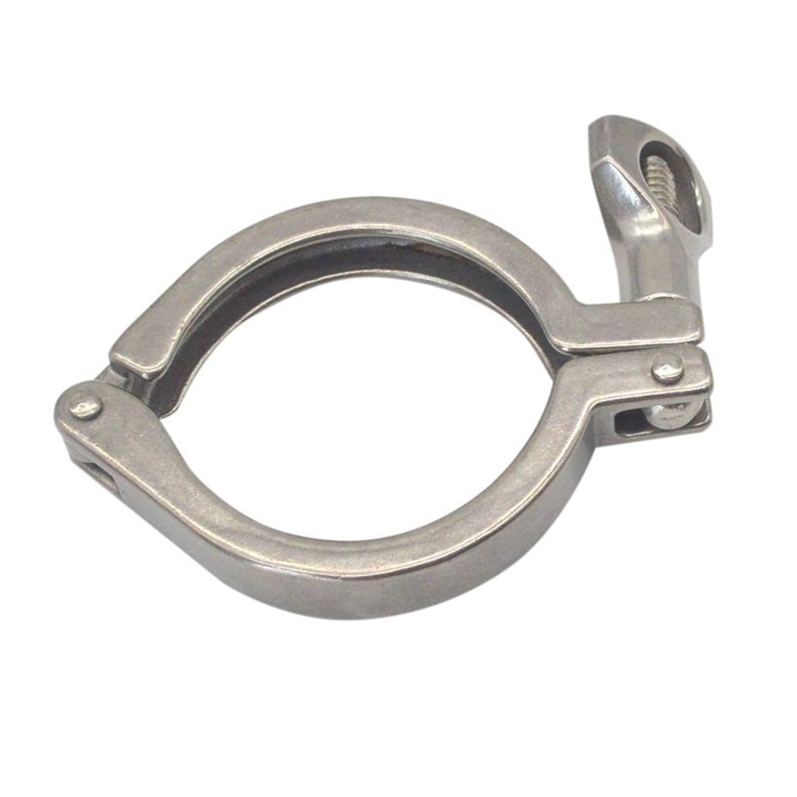 Abrazadera de manguera ajustable de 2 uds 304, abrazadera de tubo de acero inoxidable con mecanismo de bloqueo robusto, for brida de tubería con junta de silicona(5"-145mm)