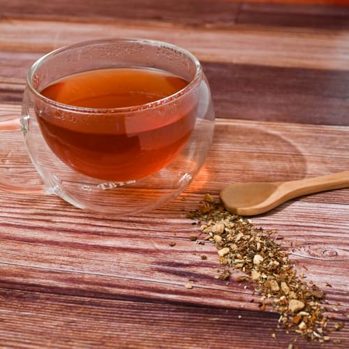 Image of Organic Positively Tea Company, Ginger Snap Rooibos Tea, Loose Leaf, 16 Ounce