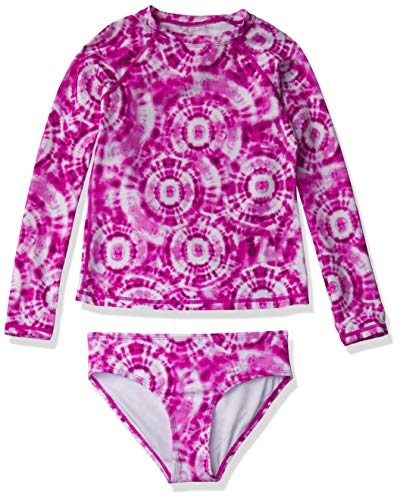 Image of Kanu Surf Girls' Gigi Long Sleeve Rash Guard UPF 50 2-Piece Swim Set