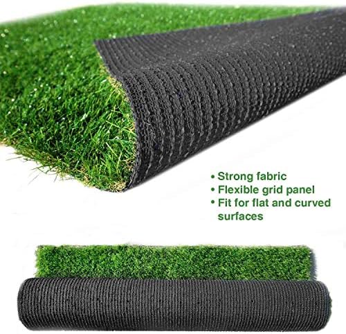 LITA Premium Synthetic Artificial Grass Turf 10mm Pile Height, High Density Fake Faux Grass Turf, Natural and Realistic Looking Garden Pet Dog Lawn(1mx3m)