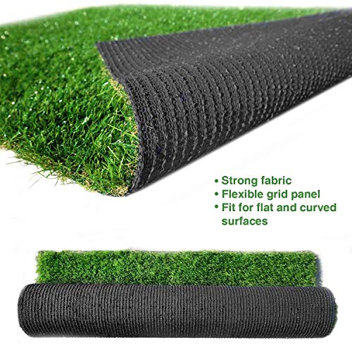LITA Premium synthetisch kunstgras gras 10 mm poolhoogte, hoge dichtheid nep kunstgras gras, natuurlijk en realistisch ogende tuin huisdier hond gazon (1 x 3 m) - Afbeelding 3