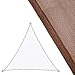 Toldo Vela Triangular marrón de Fibra para jardín de 3,5 m - LOLAhome